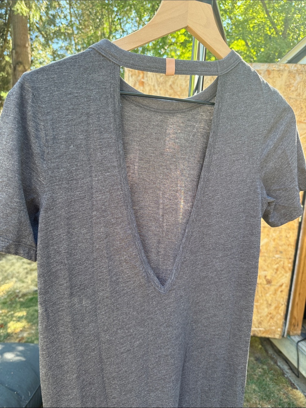Lunya Classic Gray Short-Sleeve Maxi Dress - Picture 3 of 3